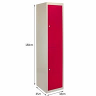 Bulldog 2 Door Locker Red Dimensions