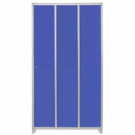 Bulldog 3 Door Wide Locker Blue