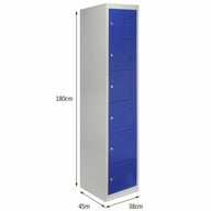 Bulldog 6 Door Locker Blue Dimensions