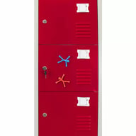Bulldog 6 Door Locker Red Keys