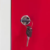 Bulldog 2 Door Locker Red Keys
