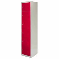 Bulldog 6 Door Locker Red