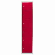 Bulldog 6 Door Storage Locker Red