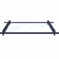 Palram Nancy 1500 Door Canopy Dark Grey Awning