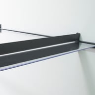 Palram Nancy 1500 Door Canopy Dark Grey Glazing