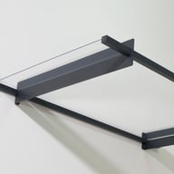 Palram Nancy 1500 Door Canopy Dark Grey Powder Coating