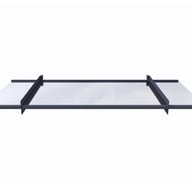 Palram Nancy 2050 Door Canopy Dark Grey Awning