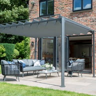 Garden Must Haves 3x3.6m Pandora Leaf Garden Gazebo Slats