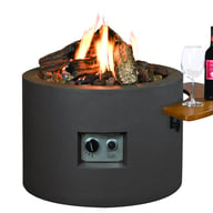Happy Cocoon 61cm Round Grey Fire Pit