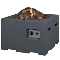 Happy Cocoon 60cm Small Square Grey Fire Pit