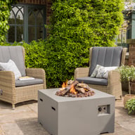 Happy Cocoon 60cm Small Square Grey Fire Pit