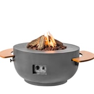 Happy Cocoon 91cm Round Bowl Grey Fire Pit