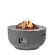 Happy Cocoon 91cm Round Bowl Grey Fire Pit