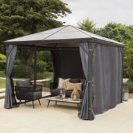 Garden Must Haves 3m Runcton Gazebo Curtain Shading