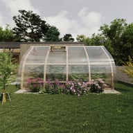 Norhage Tre 300 wooden greenhouse side view