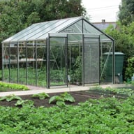 ACD 10x12 Straight Wall Greenhouse Silver - official ACD photograph