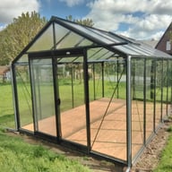 ACD 10x14 Straight Wall Greenhouse Black - official ACD photograph