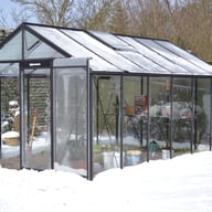 ACD 10x14 Straight Wall Greenhouse Black - official ACD photograph