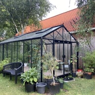 ACD Extra High 10x20 Greenhouse Black - same-width model photograph; different length