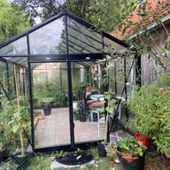 ACD Extra High 10x20 Greenhouse Black - same-width model photograph; different length