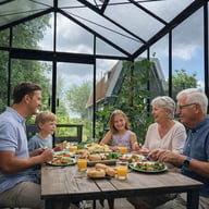 ACD Extra High 10x20 Greenhouse Black - same-width model photograph; different length