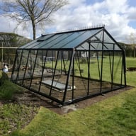 ACD 12x14 Sloping Wall Greenhouse Black - official ACD photograph