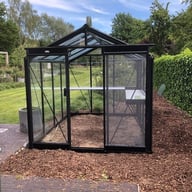 ACD 8x10 Straight Wall Greenhouse Black - official ACD photograph