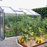 ACD 8x10 Straight Wall Greenhouse Silver - official ACD photograph