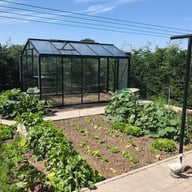 ACD 8x12 Straight Wall Greenhouse Black - official ACD photograph