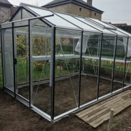 ACD 8x12 Straight Wall Greenhouse Silver - official ACD photograph