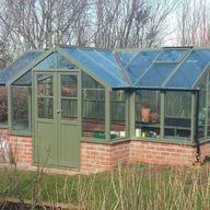 Swallow Swan 8x17 Wooden Greenhouse Dwarf Wall Bracken Finish
