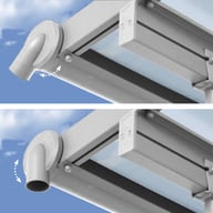 Palram Canopia Olympia 3x3 Patio Cover White Gutters