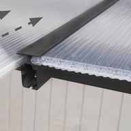 Palram Canopia Olympia 3x3 Patio Cover Grey Polycarbonate
