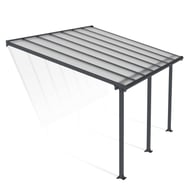 Palram Canopia Olympia 3x4 Patio Cover Grey Dimensions