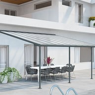 Palram Canopia Olympia 3x5 Patio Cover Grey Polycarbonate