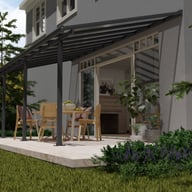 Palram Canopia Olympia 3x6 Patio Canopy Grey