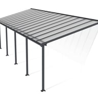 Palram Canopia Olympia 3x9 Patio Canopy Grey