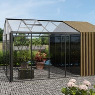 Stali Classic Greenhouse with Optional Storage and Acoya Cladding