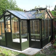 Swallow Cygnet 6x11 Wooden Greenhouse Olive