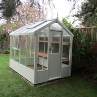 Swallow Robin 5x8 Greenhouse in Summer Green