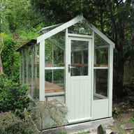 Swallow Robin 5x8 Wooden Greenhouse in Summer Green