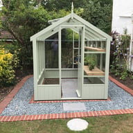 Swallow Kingfisher 6x8 Wooden Greenhouse in Summer Green