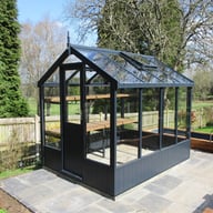 Swallow Kingfisher 6x8 Wooden Greenhouse Midnight