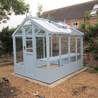 Swallow Kingfisher 6x8 Wooden Greenhouse Robins Egg Blue
