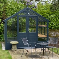 Swallow Raven 8x8 Wooden Greenhouse Midnight