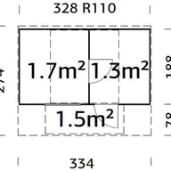 Palmako Anette Wooden Sauna Room Overall Dimensions