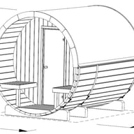 Palmako Anita Wooden Sauna Room Dimensions