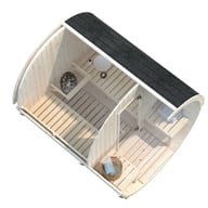 Palmako Anita Wooden Sauna Room Natural Wood