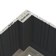 Palmako Emilia M 8x12 Wooden Greenhouse Painted Grey