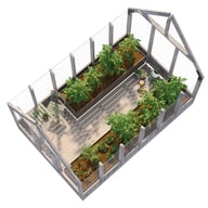 Palmako Emilia M 8x12 Wooden Greenhouse Pressure Treated